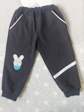 Softshelove nohavice veľ.86/92, happy rabbit,86