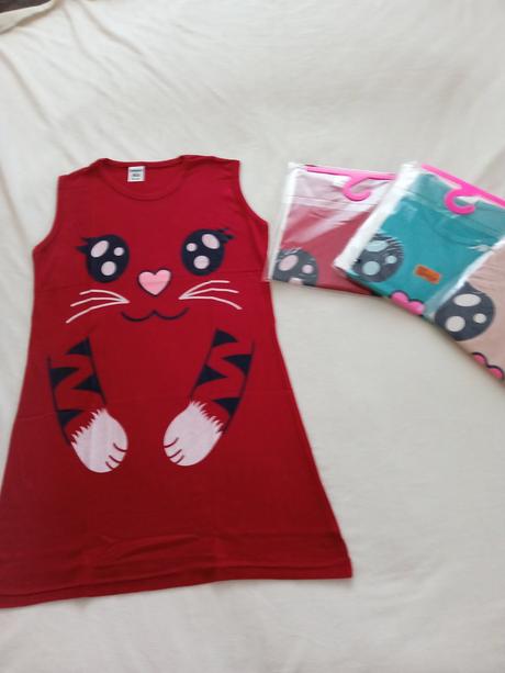 Dievčenské bavlnené nočné košele, 134 - 170