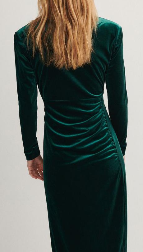 Velúrové spoločenské šaty, reserved,42