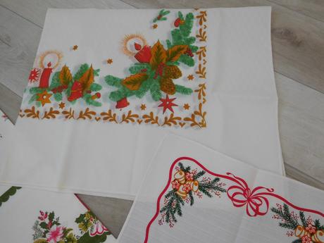 Vianočné obrusy retro, 