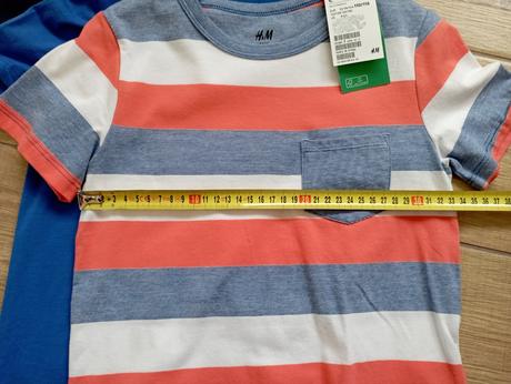 4 ks letné tričká h&m (nenosené), h&m,110