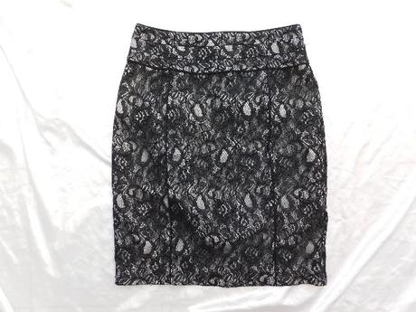 Velmi pekna elegantna čipkovana sukna, h&m,40