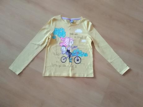 Žlté tričko dievčatko 134, 134