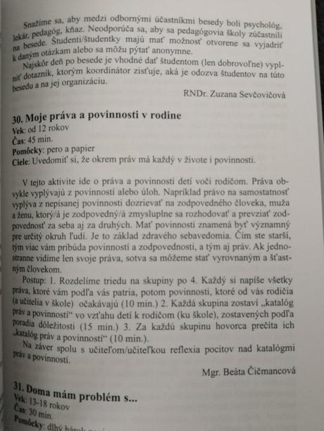 Výchova k manželstvu a rodičovstvu,