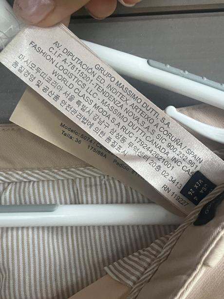 Luxusné béžové chino nohavice massimo dutti, 36