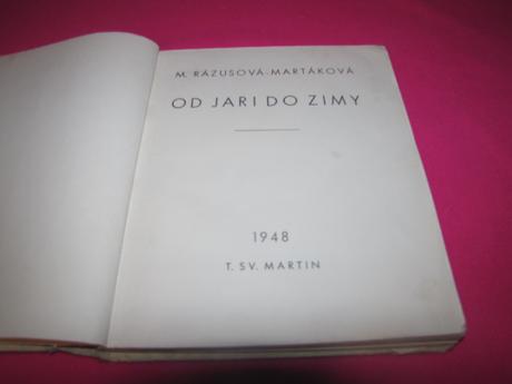 Mária rázusová-martáková od jari do zimy /1949/, 