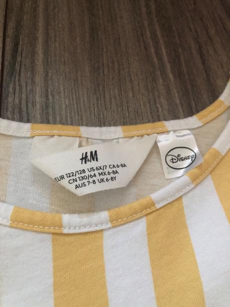 2x bavlnené šaty, h&m,128