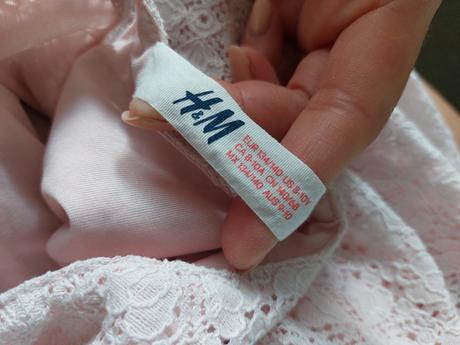 Krajkovane bavlnene letne saty hm super stav, h&m,140