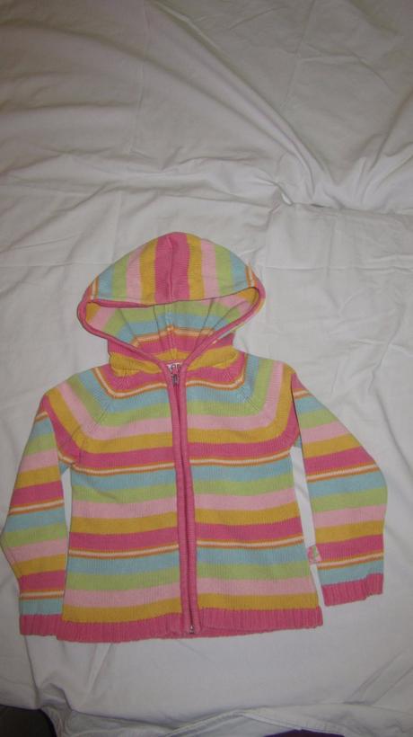 Farebný svetrík na zips, 110