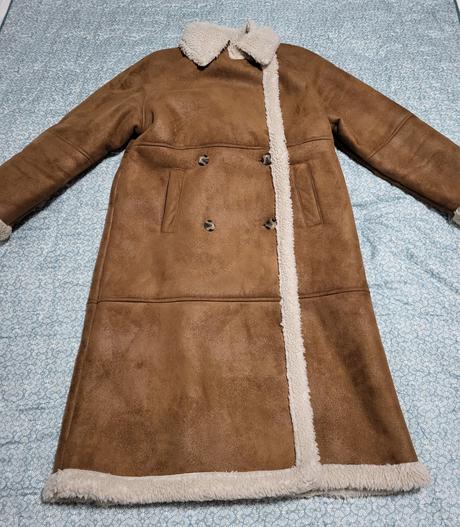 Dlhý klasický kabát, h&m,s