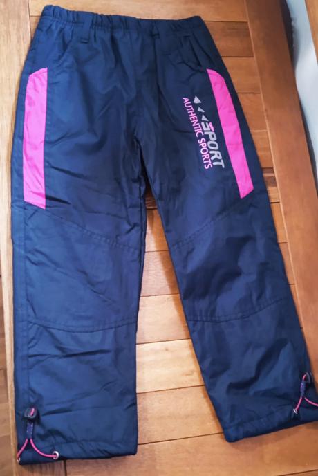 Dievčenské zateplené nohavice, 116 / 140