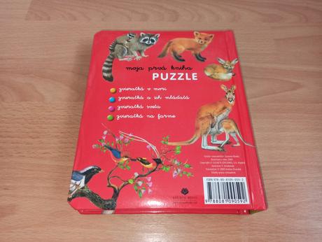 Zvieratka a ich mladata puzzle kniha,