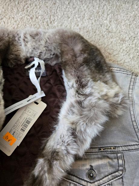 Kožušinová rifľová bunda gas, m