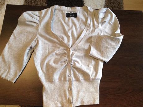 Svetlosivé elegantné bolerko,gate, s