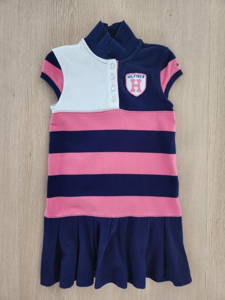 Šaty modro-ružovo-biele tommy hilfiger, tommy hilfiger,110
