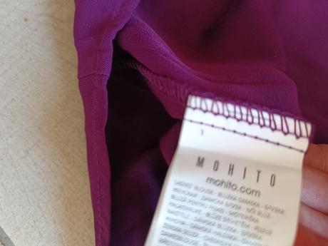 Blúzka farbou baklažánu, mohito,40