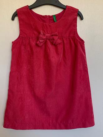 United colors of benetton menčestrové šaty s mašľo, 104