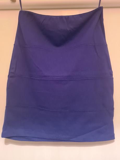 Modra elasticka sukna pull&bear, pull&bear,l