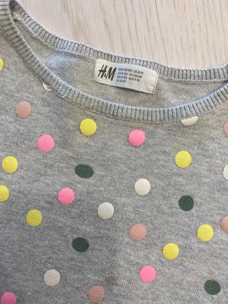 Bodkovaný pulover, h&m,134