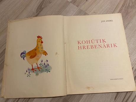 Krásna stará kniha kohútik hrebenárik 1978,