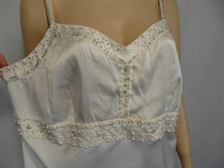 Luxusný zdobený hodvábny top, 48