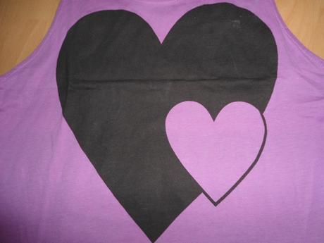 Fialove tricko srdiecko, m