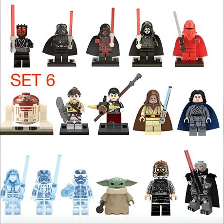 Rôzne figúrky star wars 8 (8ks) typ lego - nové,