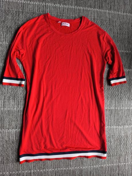 Červené midi šaty, bonprix,46