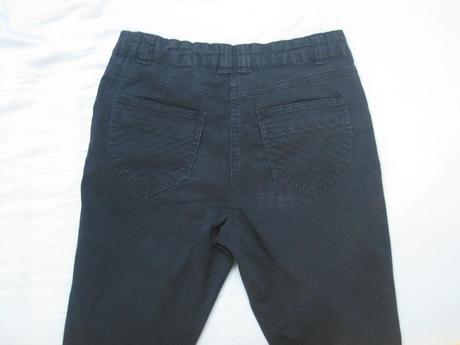 Čierne elastické rifle george, 152