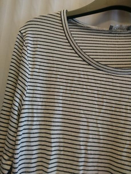 Dámsky pásikavý čierno biely top, geisha, m/l, m