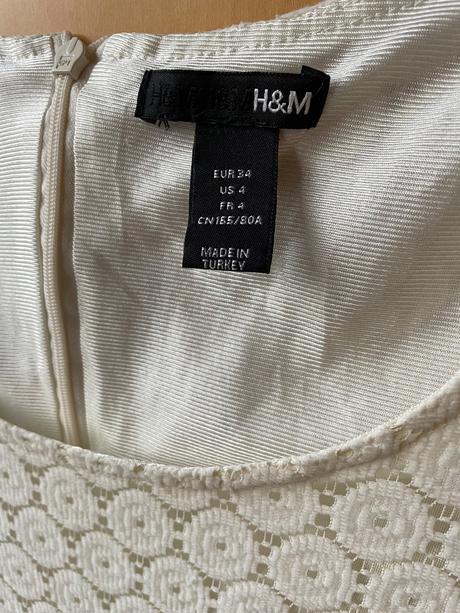 Smotanové šaty z hm, h&m,34