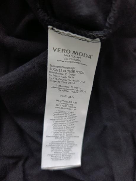 Vero moda dámska predĺžená príjemná blúzka, vero moda,m