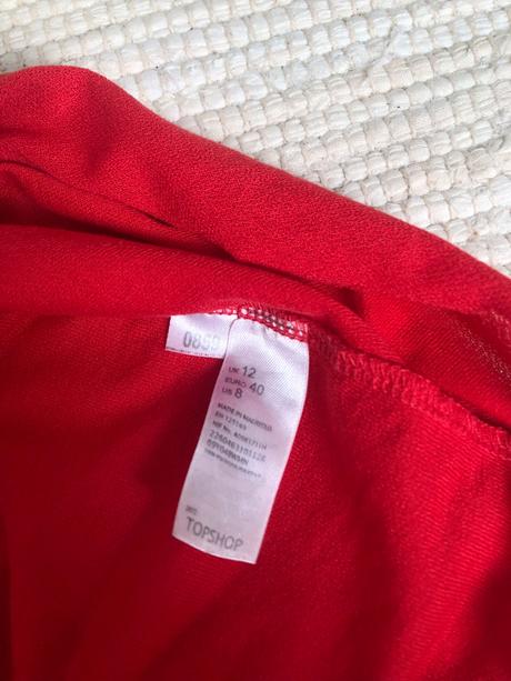 Červené tielko/ tričko, topshop,m