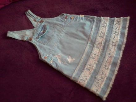 Dievčenská riflova šatovka smily 110 / 116, 110