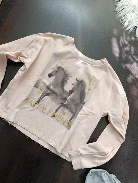 Dievčenský set mikina a tričko, h&m,158
