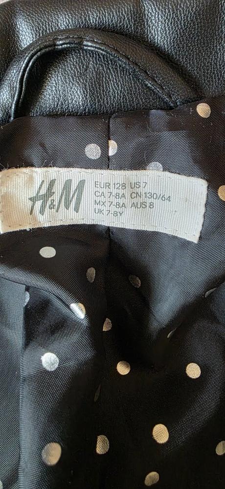 Koženková bunda, h&m,128