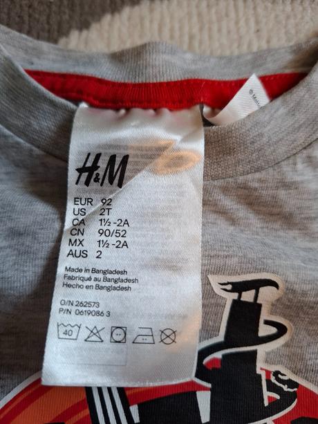 Pyžamo, h&m,92