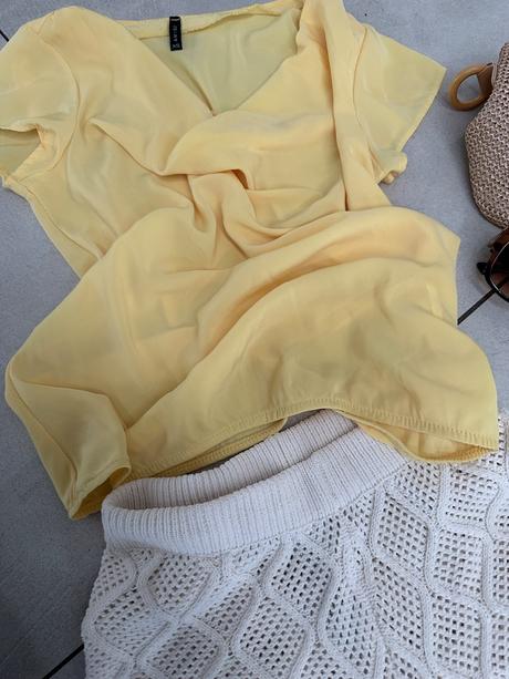 Žlté letné tričko, amisu,xs