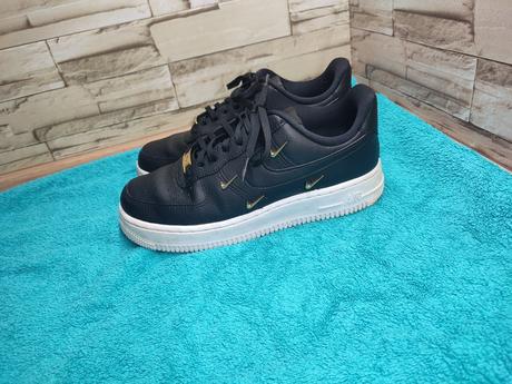 Nike air force 1 38 - dámske kožené čierne tenisky, nike,38