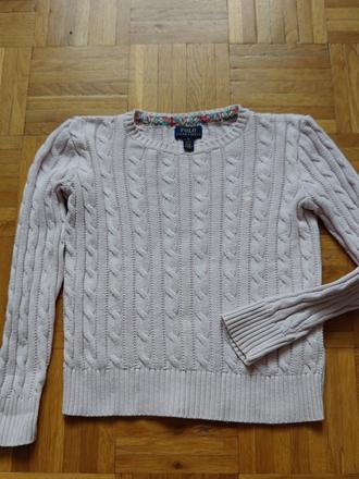 Ralph lauren bavlnený dievčensky sveter, ralph lauren,128