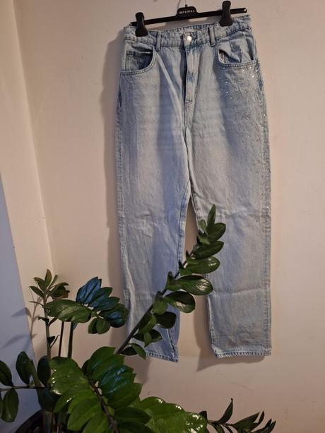 Džínsy s kamienkami veľ.42, reserved,42