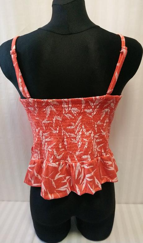 Dámsky riasený top na ramienka, bonmarché, bonmarché,l