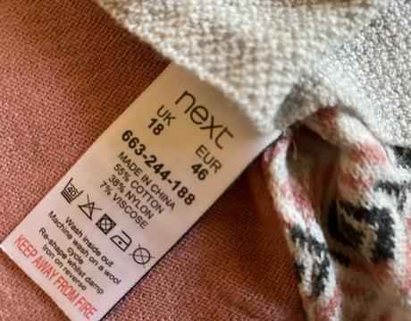 Mäkký vzorový pulóver zn. next v. 46, next,46