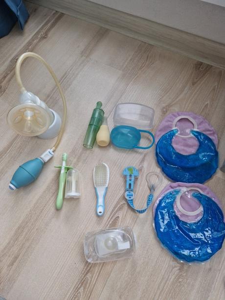 Odsávačky, zubné kefky, prsné vložky,