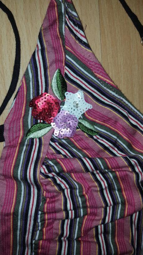 Pruhované pekné šaty vive maria, m