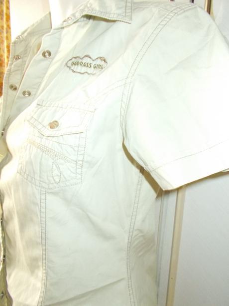 Krémová športová blúzka veľ. 36/38, s