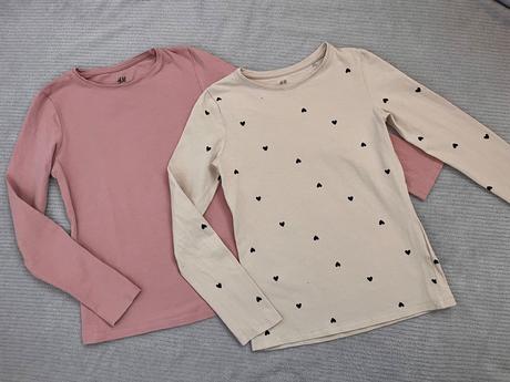 2x tričko, h&m,134