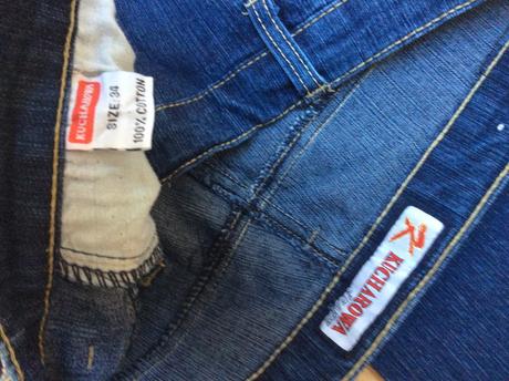 Kraťasy rifľové, l