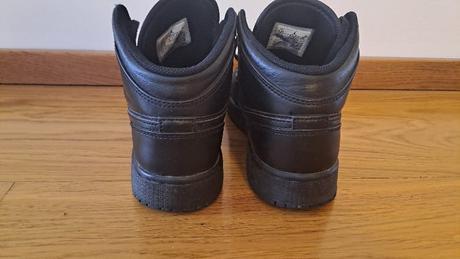 Nike air jordan 1 mid (triple black), air jordan,38