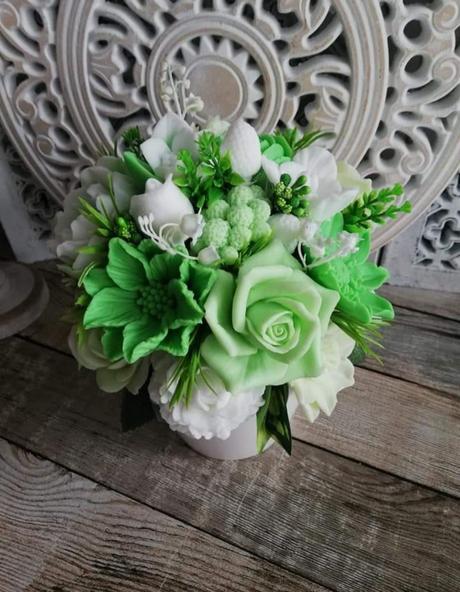 Voňavé mydlové kytice,